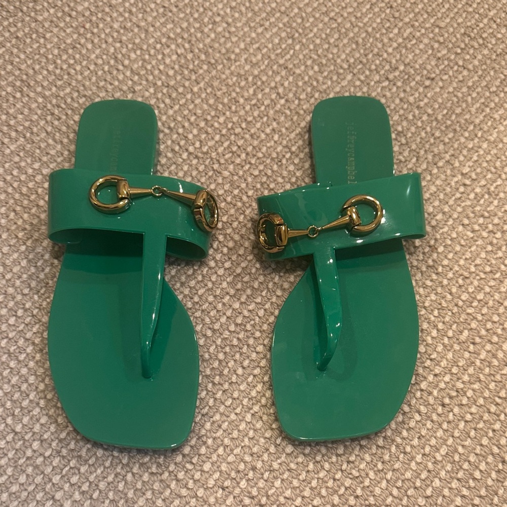 Jeffrey Campbell Stylish Green Sandals. NWOT